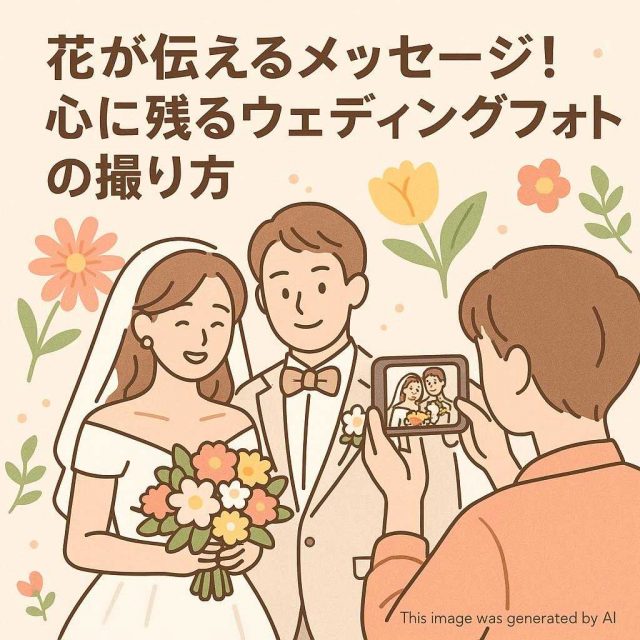 花が伝えるメッセージ！心に残るウェディングフォトの撮り方
