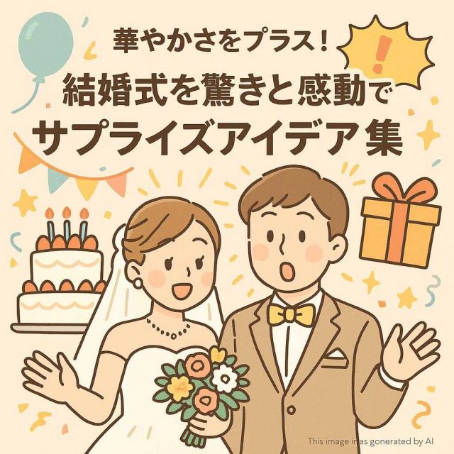 華やかさをプラス！結婚式を驚きと感動で飾るサプライズアイデア集