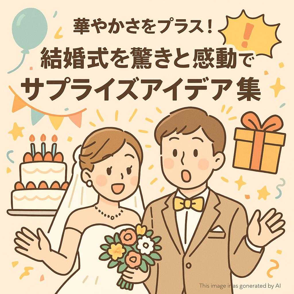 華やかさをプラス！結婚式を驚きと感動で飾るサプライズアイデア集
