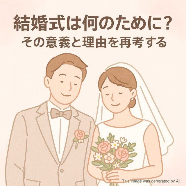 結婚式は何のために？その意義と理由を再考する