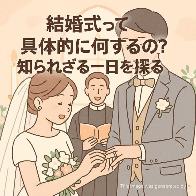 結婚式って具体的に何するの？知られざる一日を探る