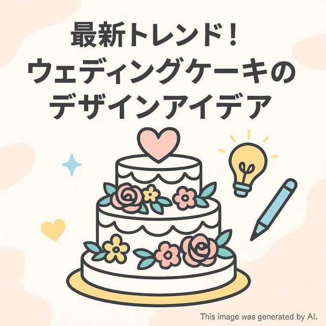 最新トレンド！ウェディングケーキのデザインアイデア