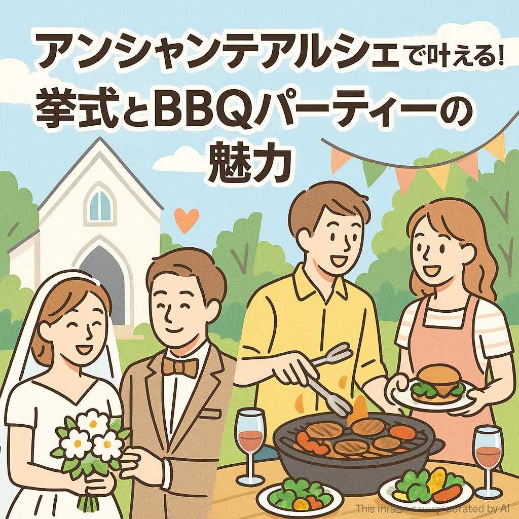 アンシャンテアルシェで叶える！挙式とBBQパーティーの魅力