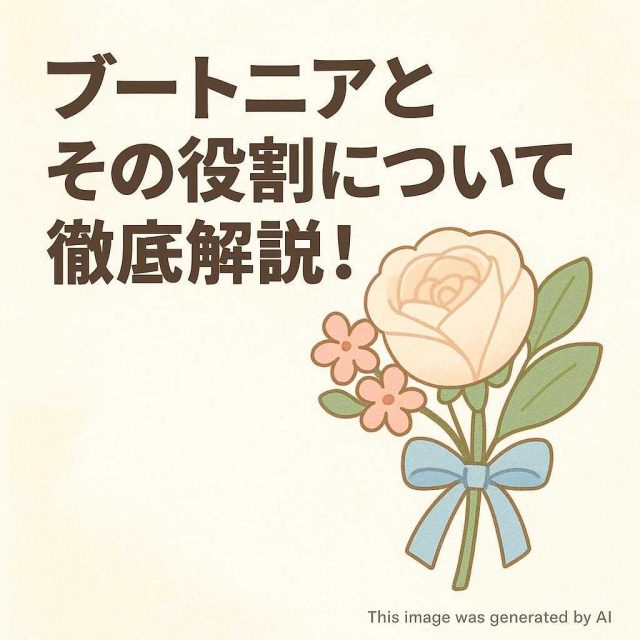 ブートニアとその役割について徹底解説！