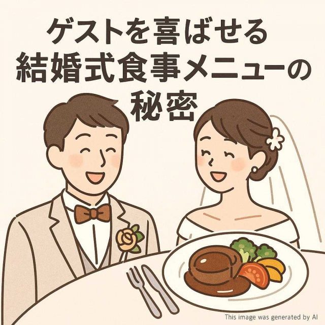 ゲストを喜ばせる結婚式食事メニューの秘密