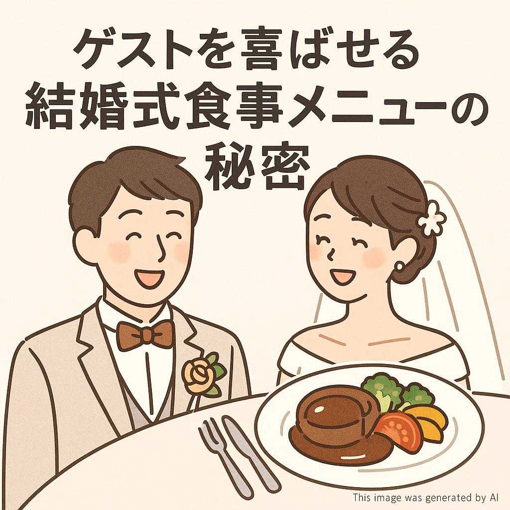 ゲストを喜ばせる結婚式食事メニューの秘密