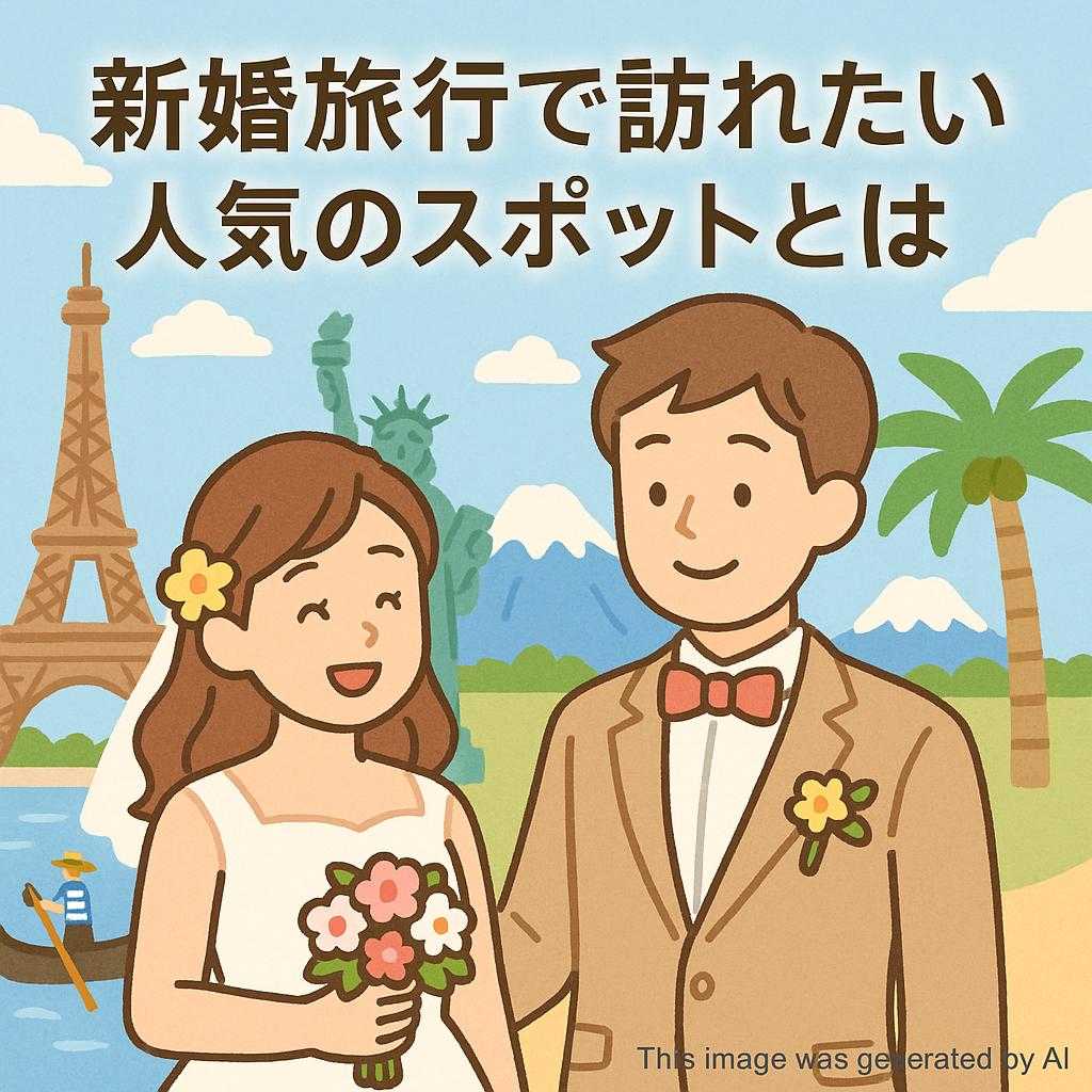 新婚旅行で訪れたい人気のスポットとは