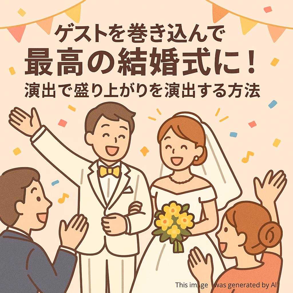 ゲストを巻き込んで最高の結婚式に！演出で盛り上がりを演出する方法