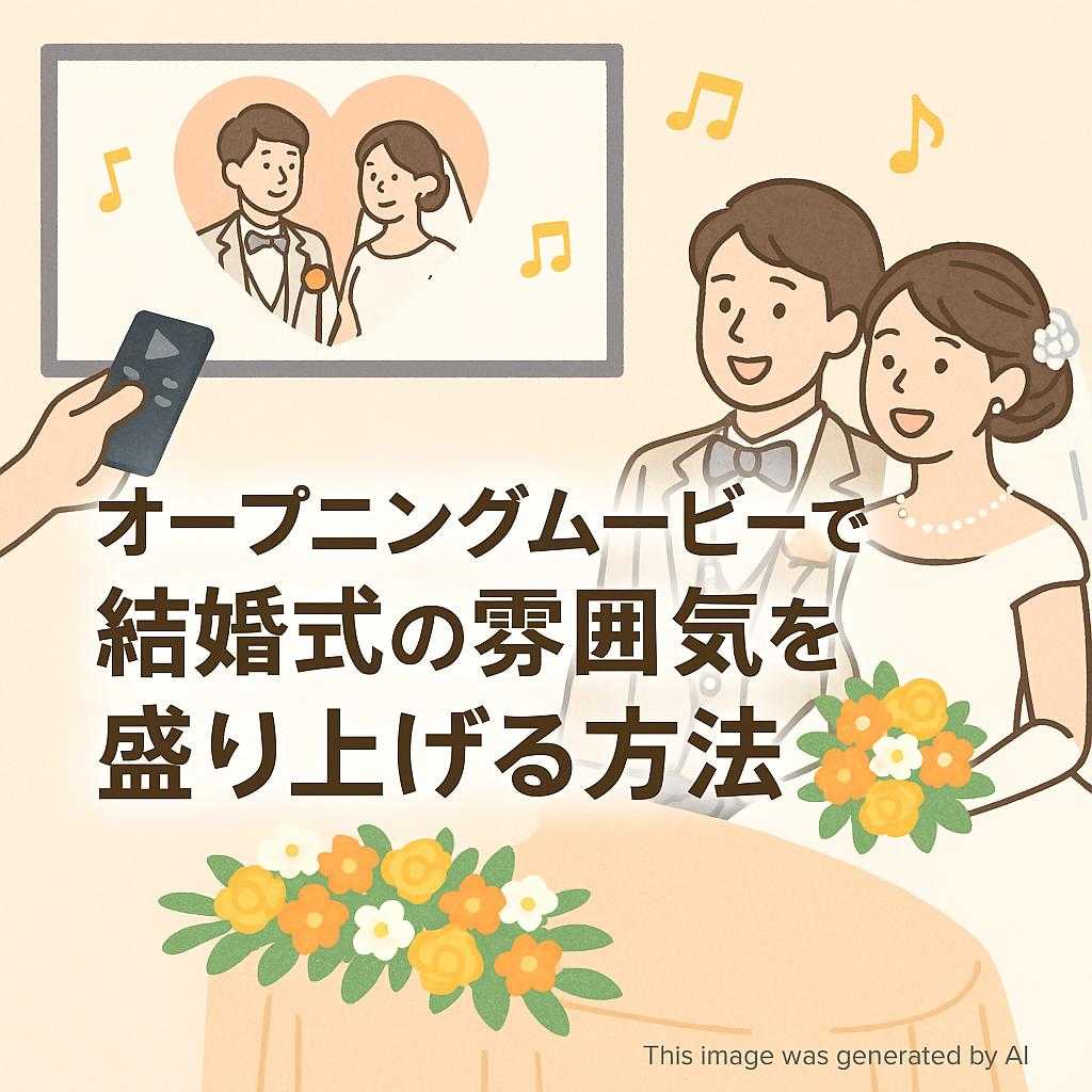 オープニングムービーで結婚式の雰囲気を盛り上げる方法