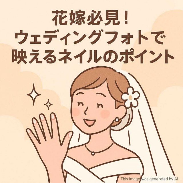 花嫁必見！ウェディングフォトで映えるネイルのポイント