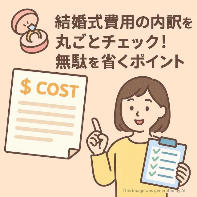結婚式費用の内訳を丸ごとチェック！無駄を省くポイント