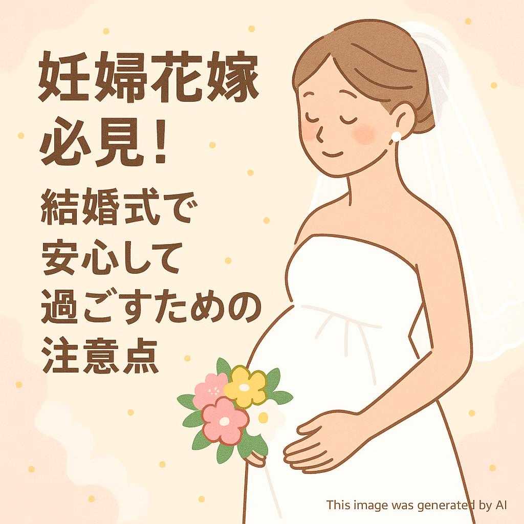 妊婦花嫁必見! 結婚式で安心して過ごすための注意点