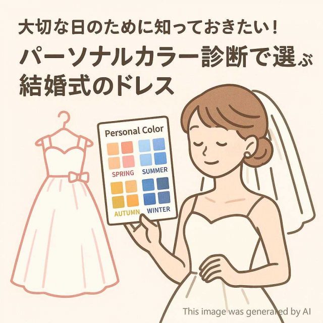 大切な日のために知っておきたい！パーソナルカラー診断で選ぶ結婚式のドレス