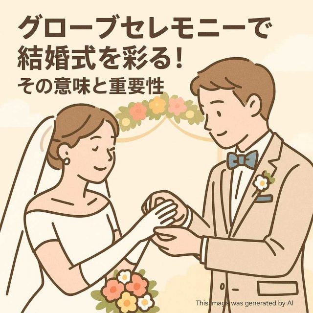 グローブセレモニーで結婚式を彩る！その意味と重要性