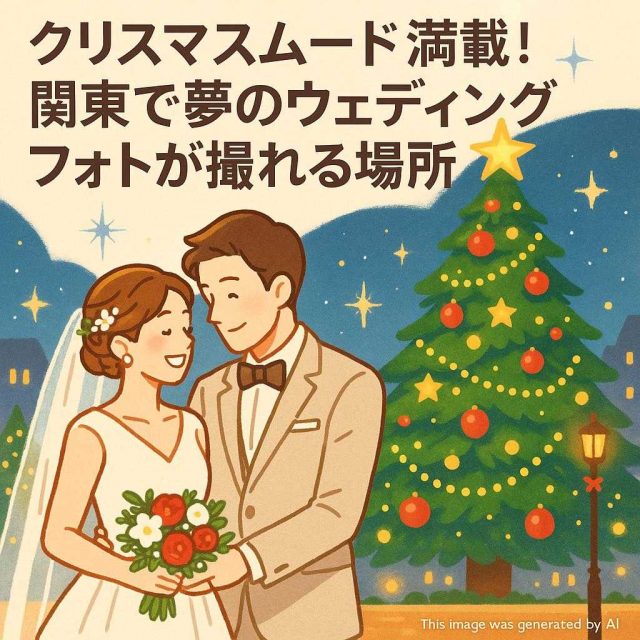 クリスマスムード満載！関東で夢のウェディングフォトが撮れる場所