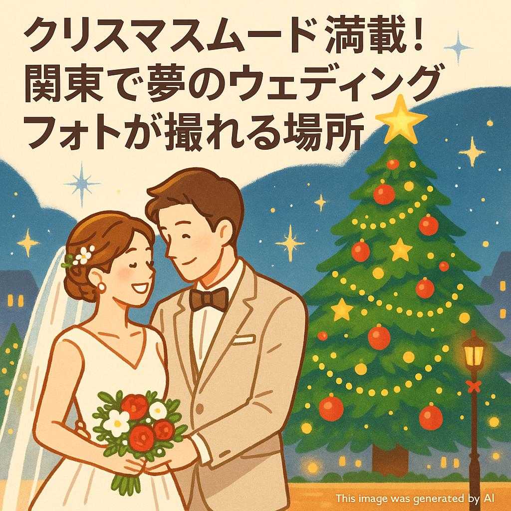 クリスマスムード満載!関東で夢のウェディングフォトが撮れる場所