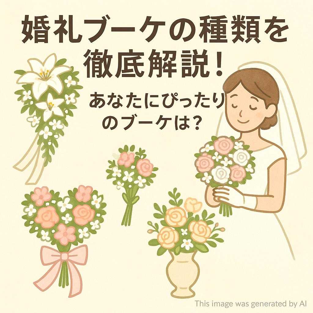 婚礼ブーケの種類を徹底解説！あなたにぴったりのブーケは？