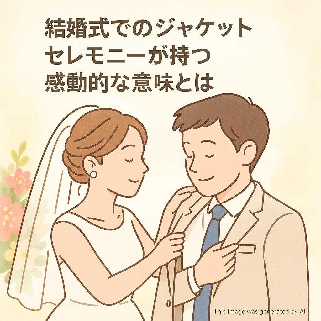 結婚式でのジャケットセレモニーが持つ感動的な意味とは