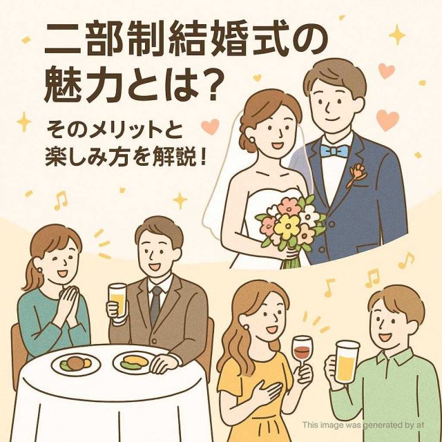二部制結婚式の魅力とは？そのメリットと楽しみ方を解説！
