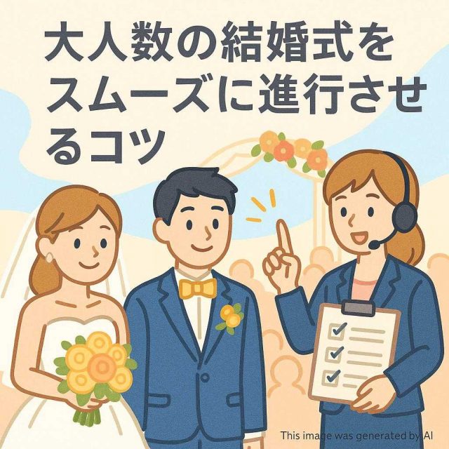大人数の結婚式をスムーズに進行させるコツ