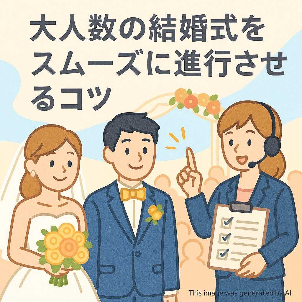 大人数の結婚式をスムーズに進行させるコツ