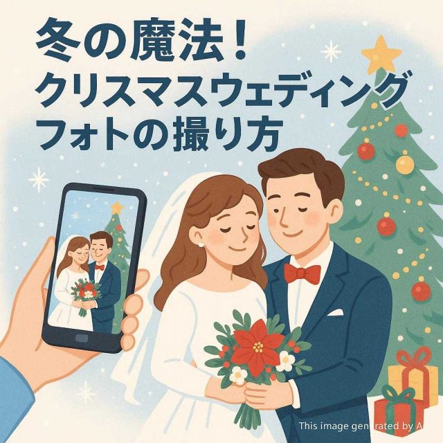 冬の魔法！クリスマスウェディングフォトの撮り方