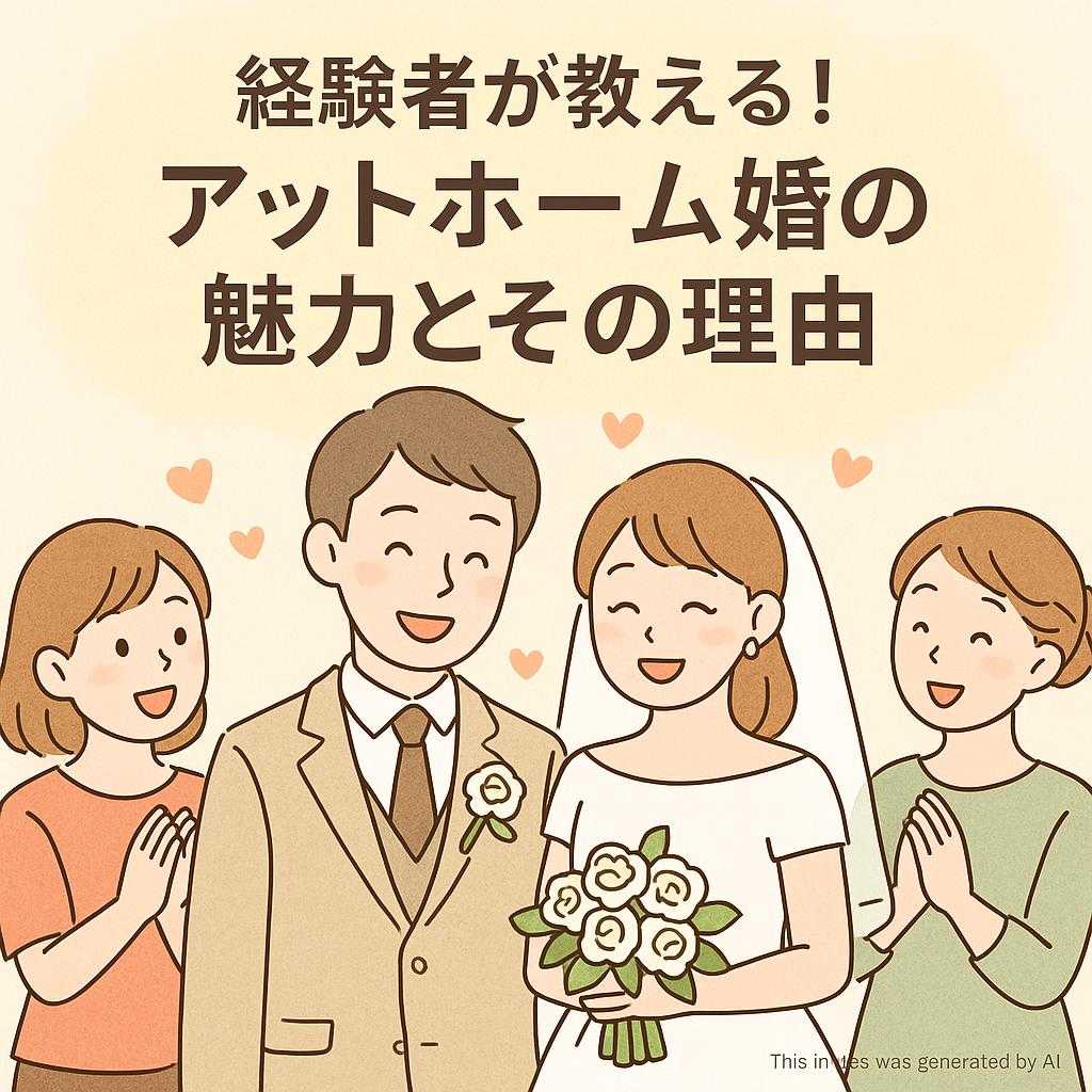 経験者が教える!アットホーム婚の魅力とその理由