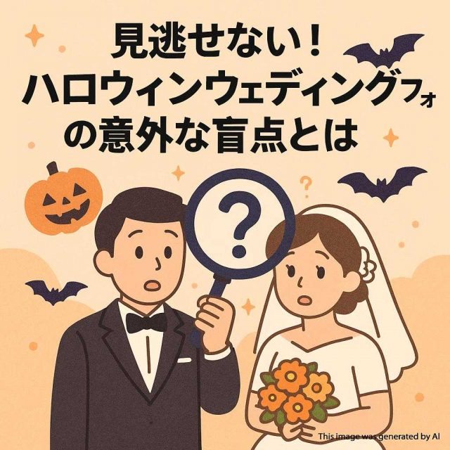 見逃せない！ハロウィンウェディングフォトの意外な盲点とは