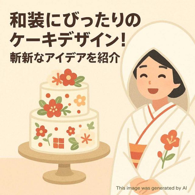 和装にぴったりのケーキデザイン！斬新なアイデアを紹介