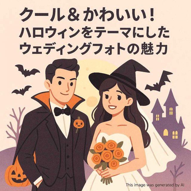 クール＆かわいい！ハロウィンをテーマにしたウェディングフォトの魅力