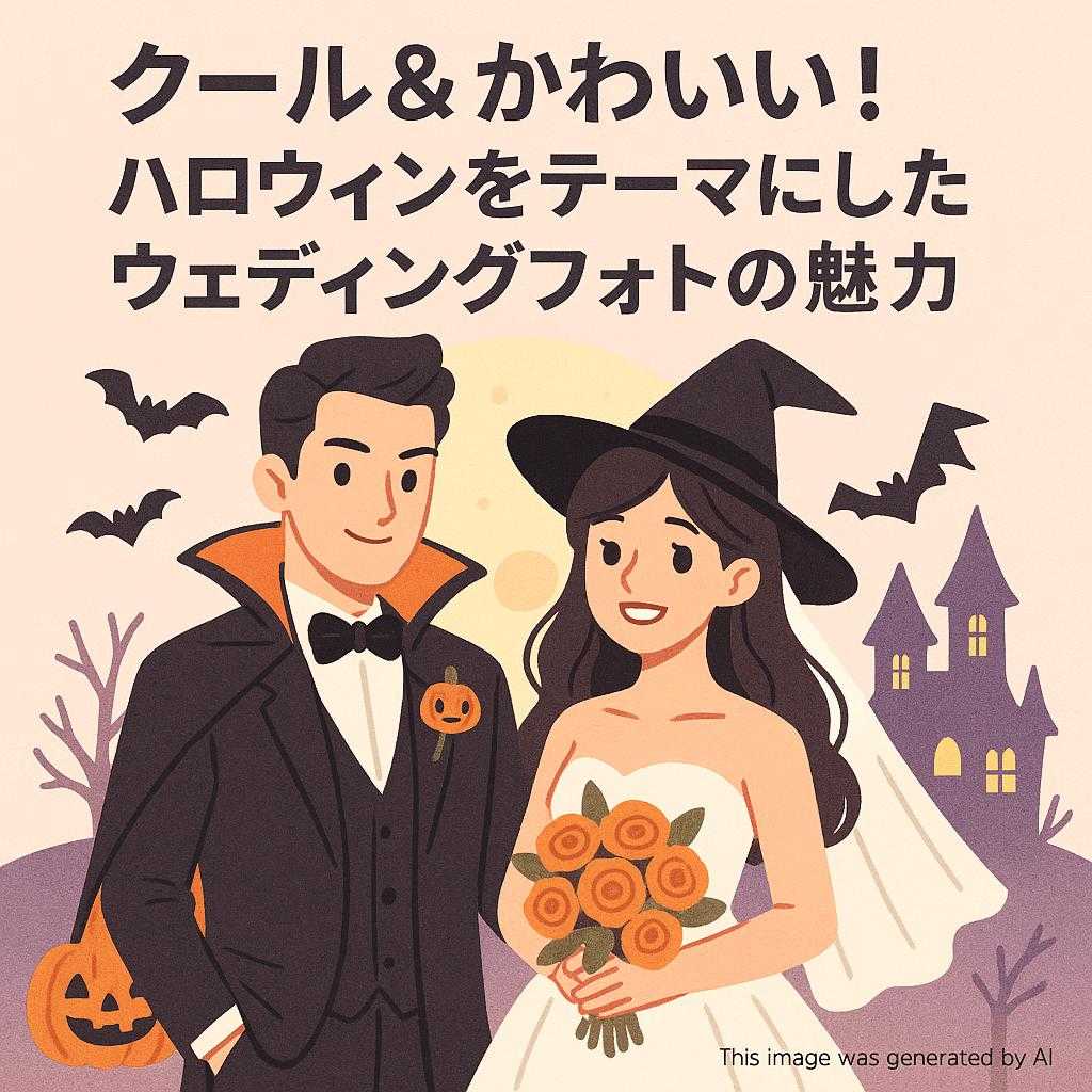 クール＆かわいい！ハロウィンをテーマにしたウェディングフォトの魅力