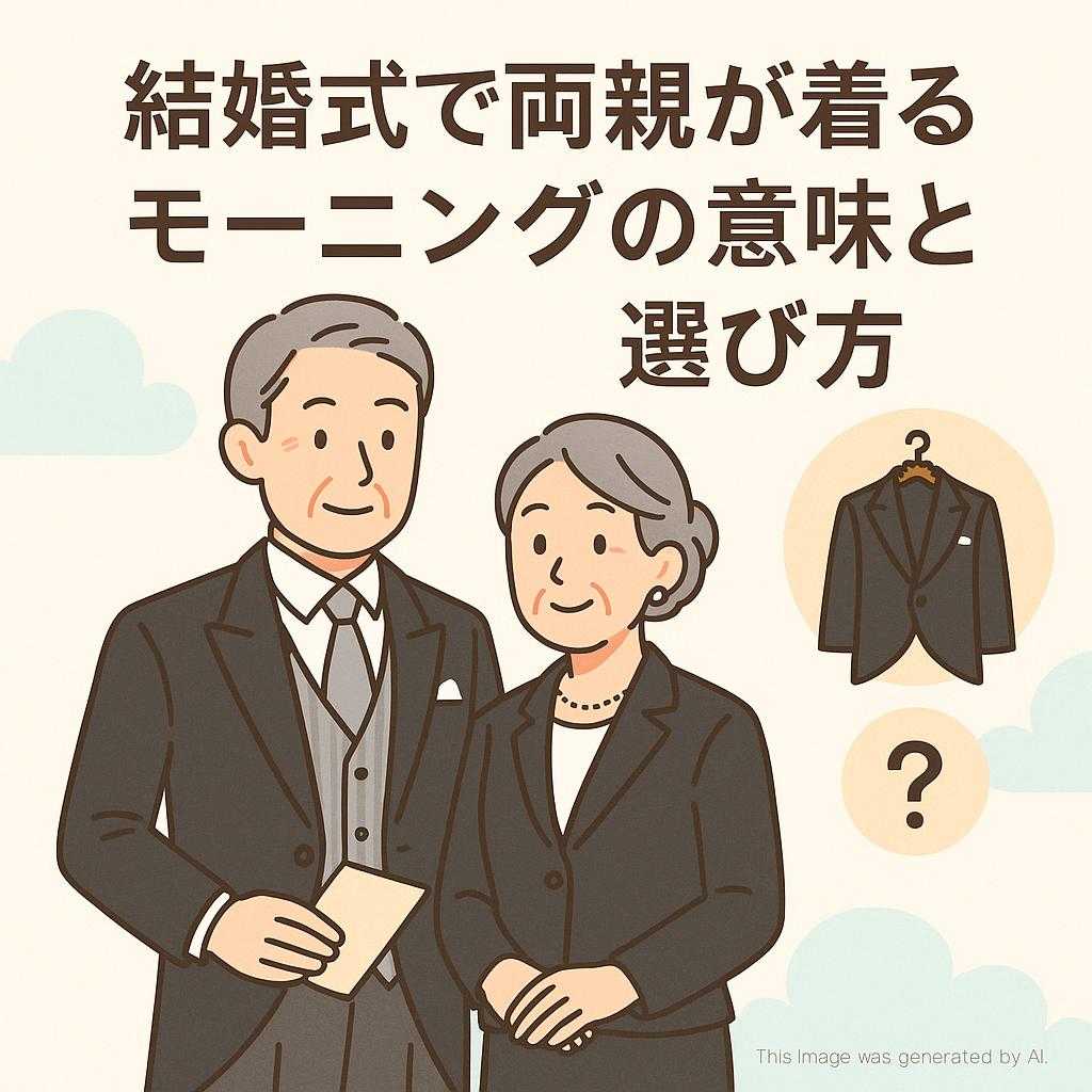 結婚式で両親が着るモーニングの意味と選び方