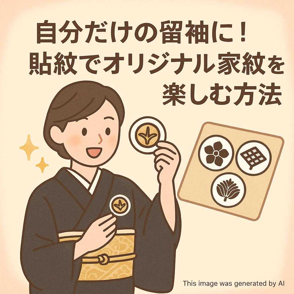 自分だけの留袖に！貼紋でオリジナル家紋を楽しむ方法