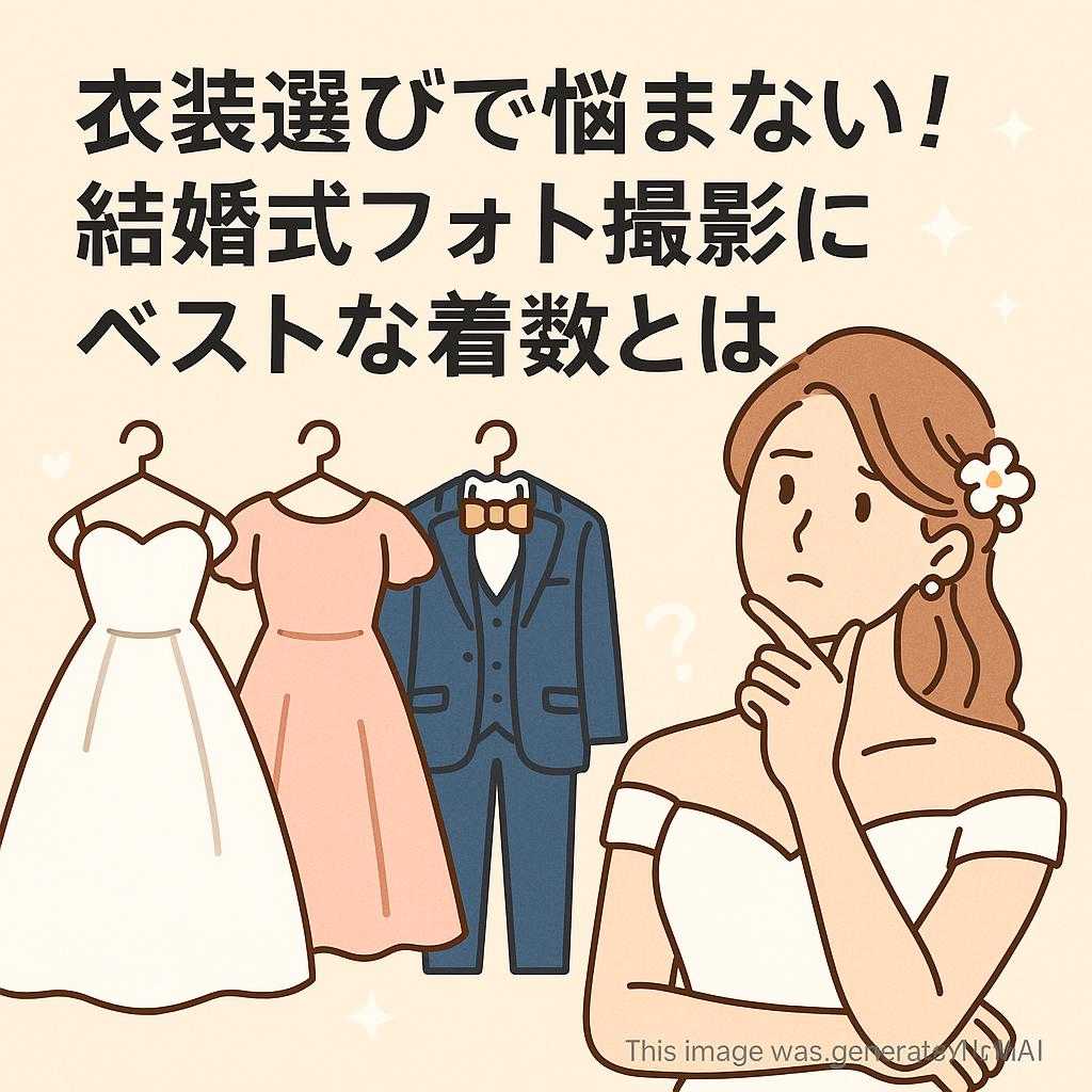 衣装選びで悩まない！結婚式フォト撮影にベストな着数とは
