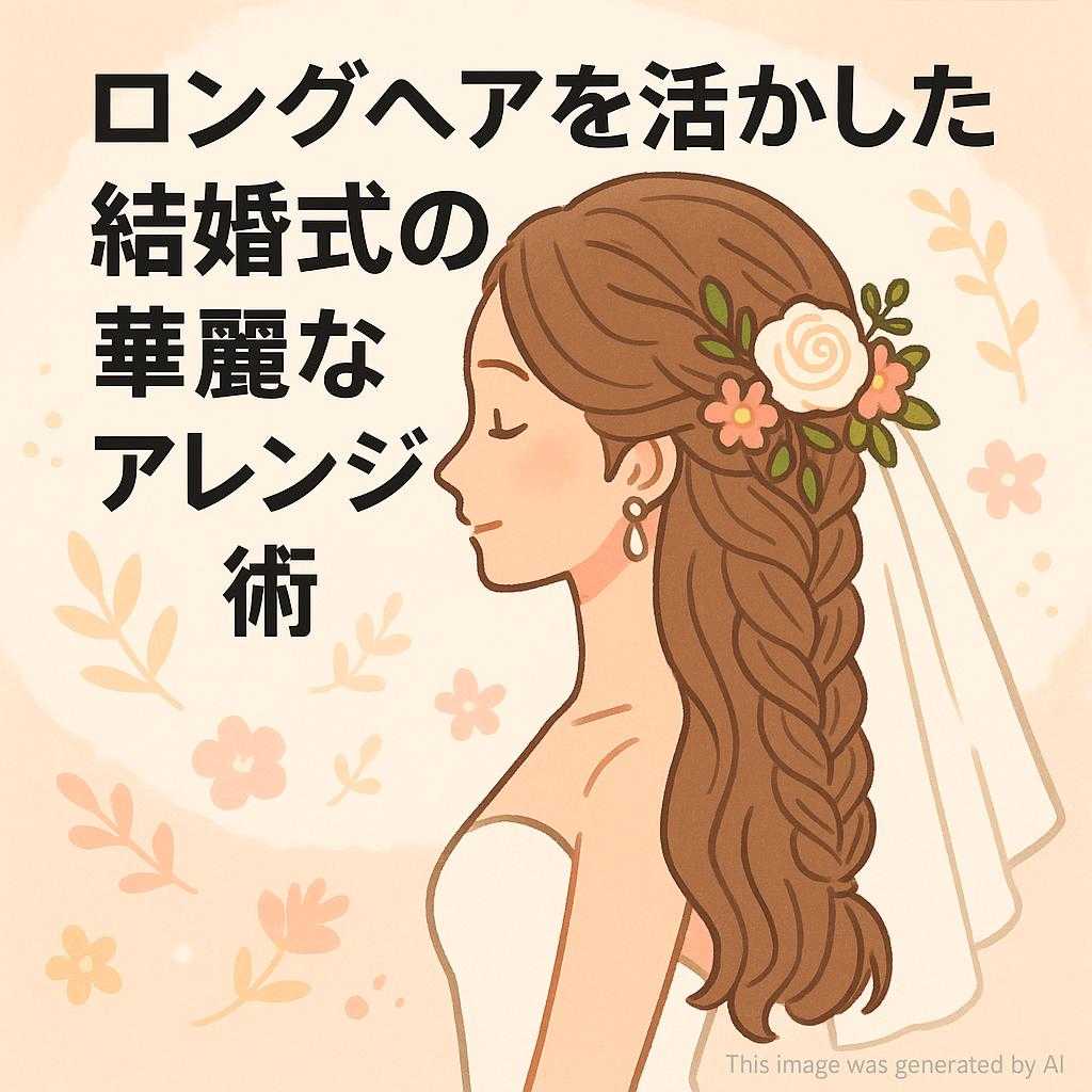 ロングヘアを活かした結婚式の華麗なアレンジ術