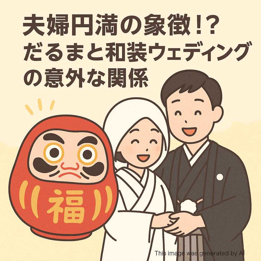 夫婦円満の象徴⁈ だるまと和装ウェディングの意外な関係