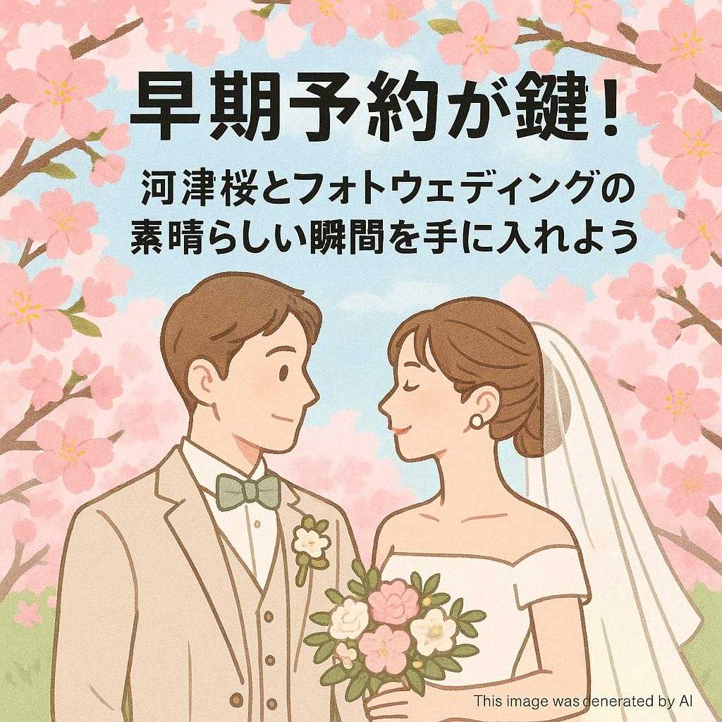 早期予約が鍵！河津桜とフォトウェディングの素晴らしい瞬間を手に入れよう