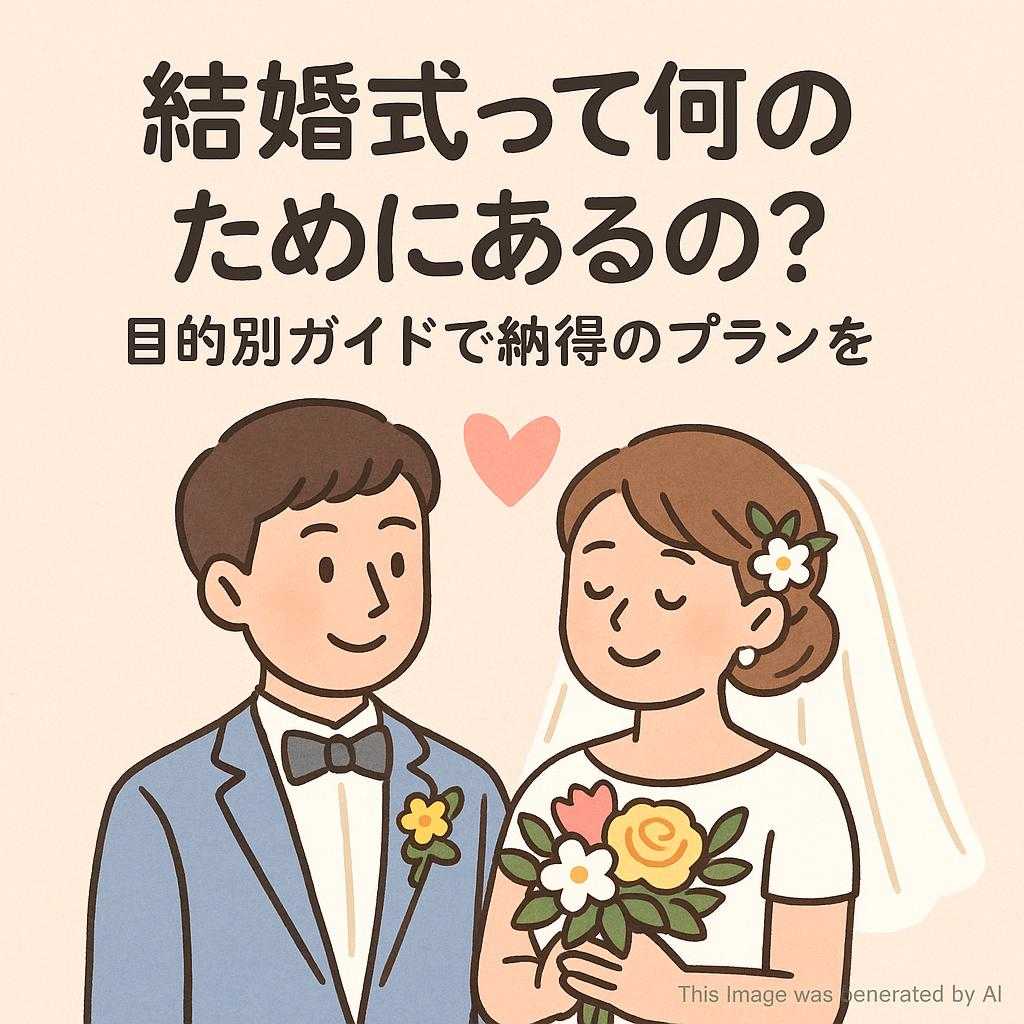 結婚式って何のためにあるの？目的別ガイドで納得のプランを