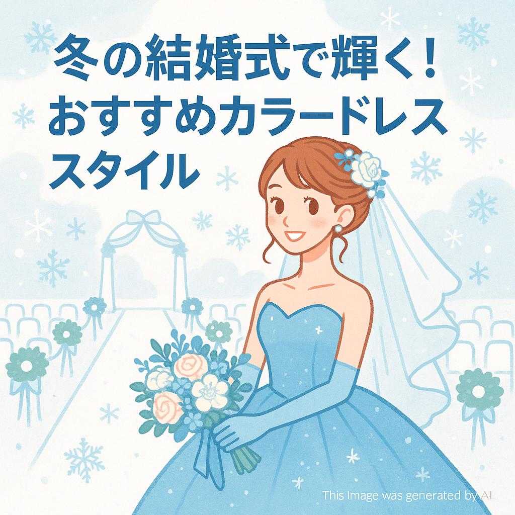 冬の結婚式で輝く！おすすめカラードレススタイル