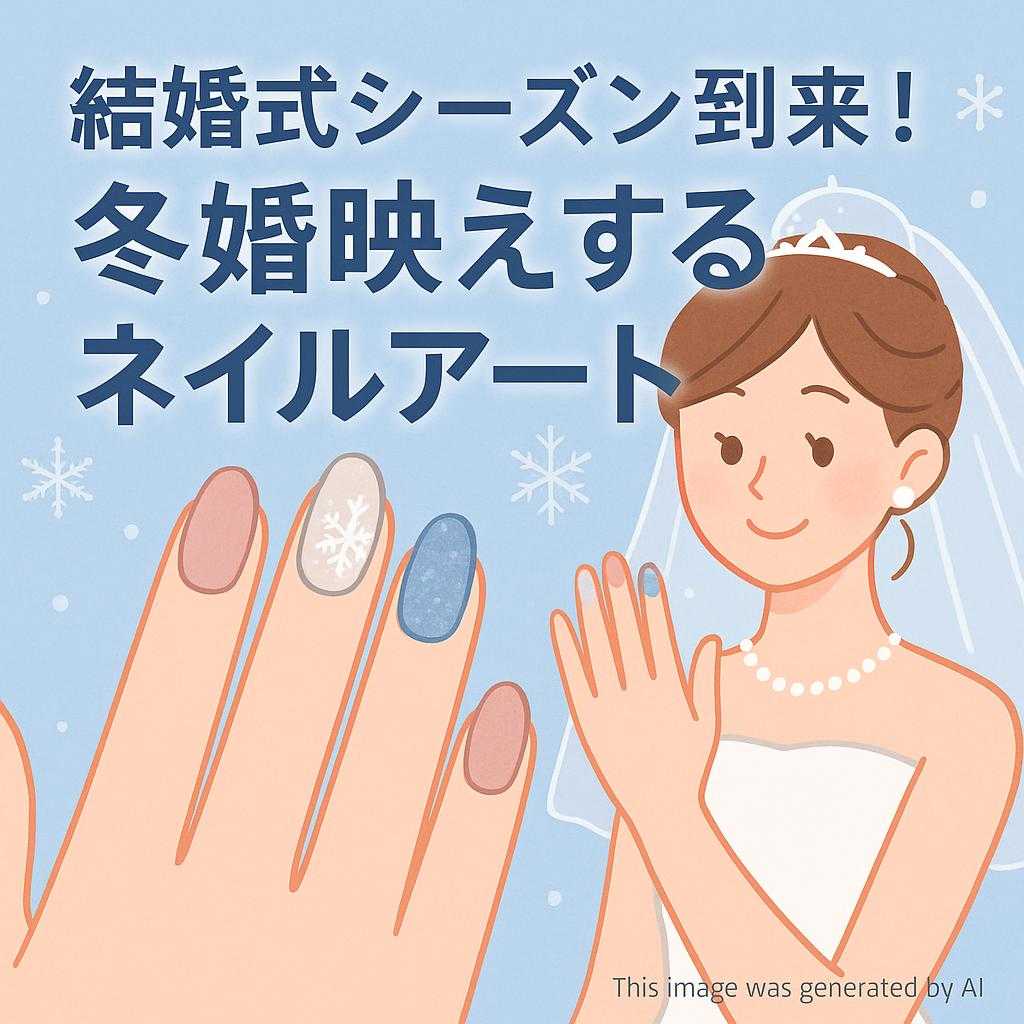 結婚式シーズン到来! 冬婚映えするネイルアート
