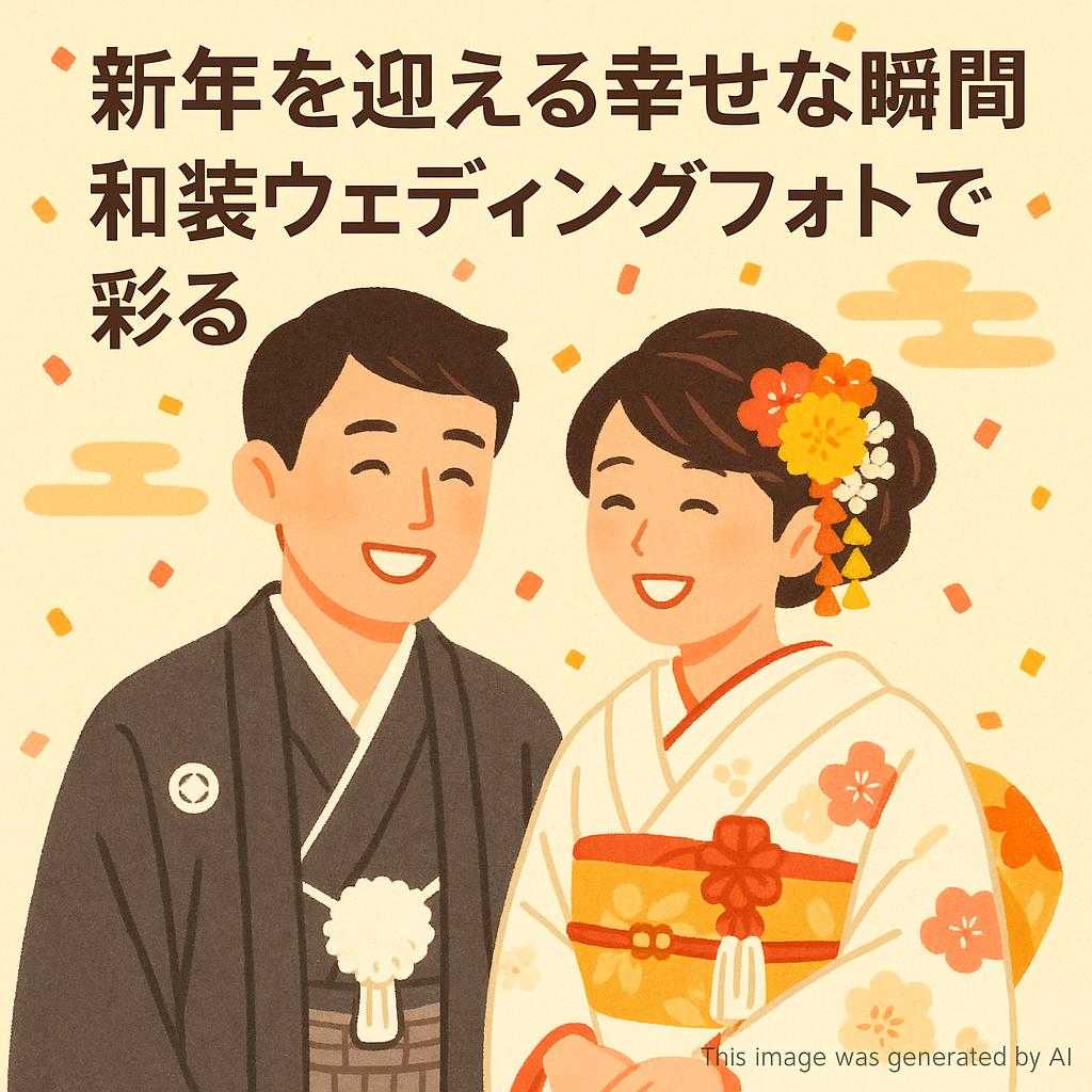 新年を迎える幸せな瞬間 和装ウェディングフォトで彩る
