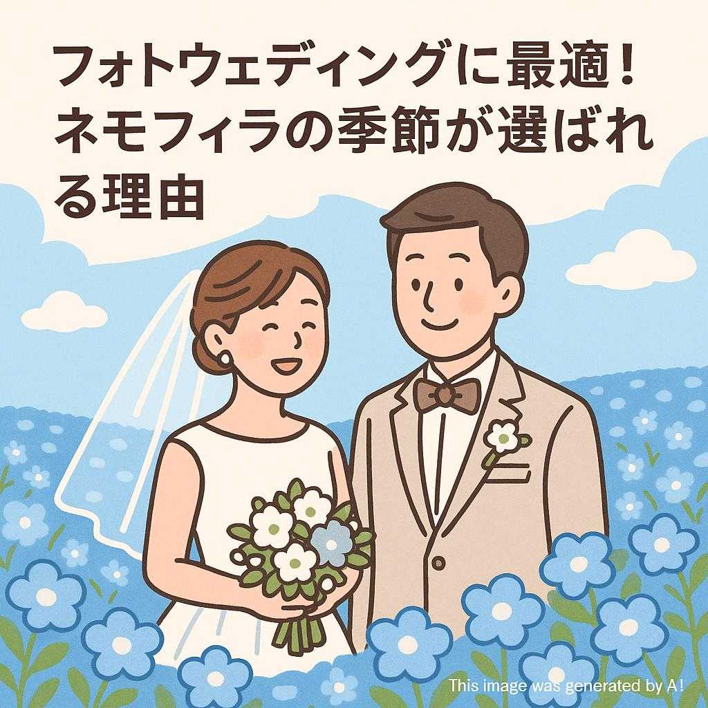 フォトウェディングに最適！ネモフィラの季節が選ばれる理由