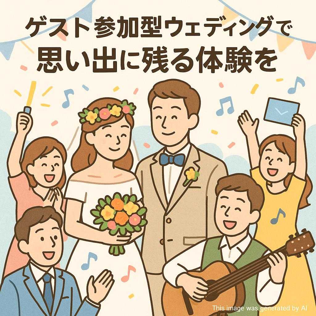 ゲスト参加型ウェディングで思い出に残る体験を