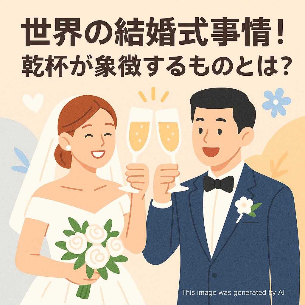 世界の結婚式事情！乾杯が象徴するものとは？