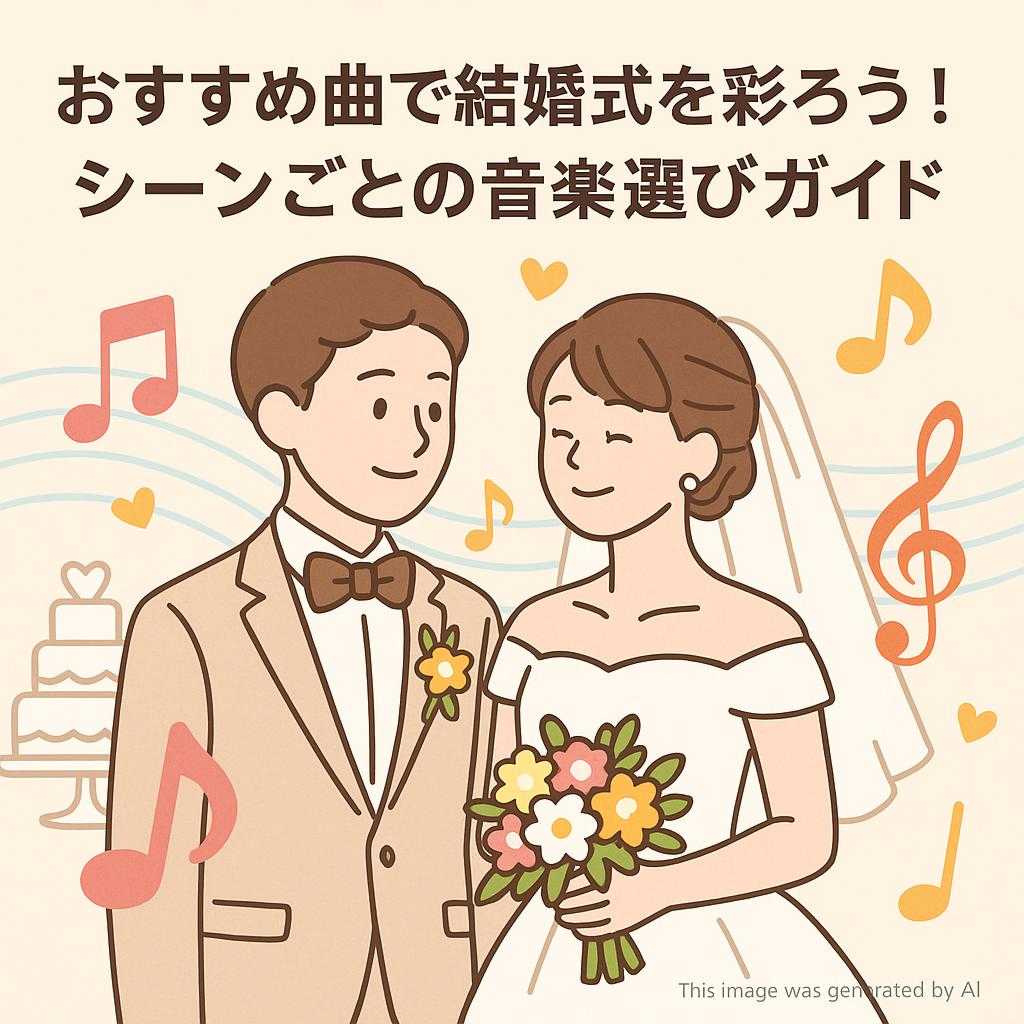 おすすめ曲で結婚式を彩ろう！シーンごとの音楽選びガイド