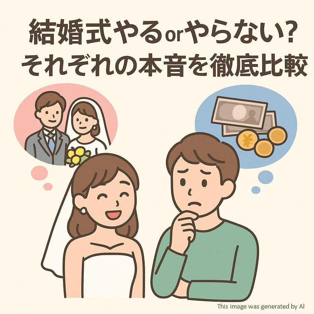 結婚式やるorやらない？それぞれの本音を徹底比較