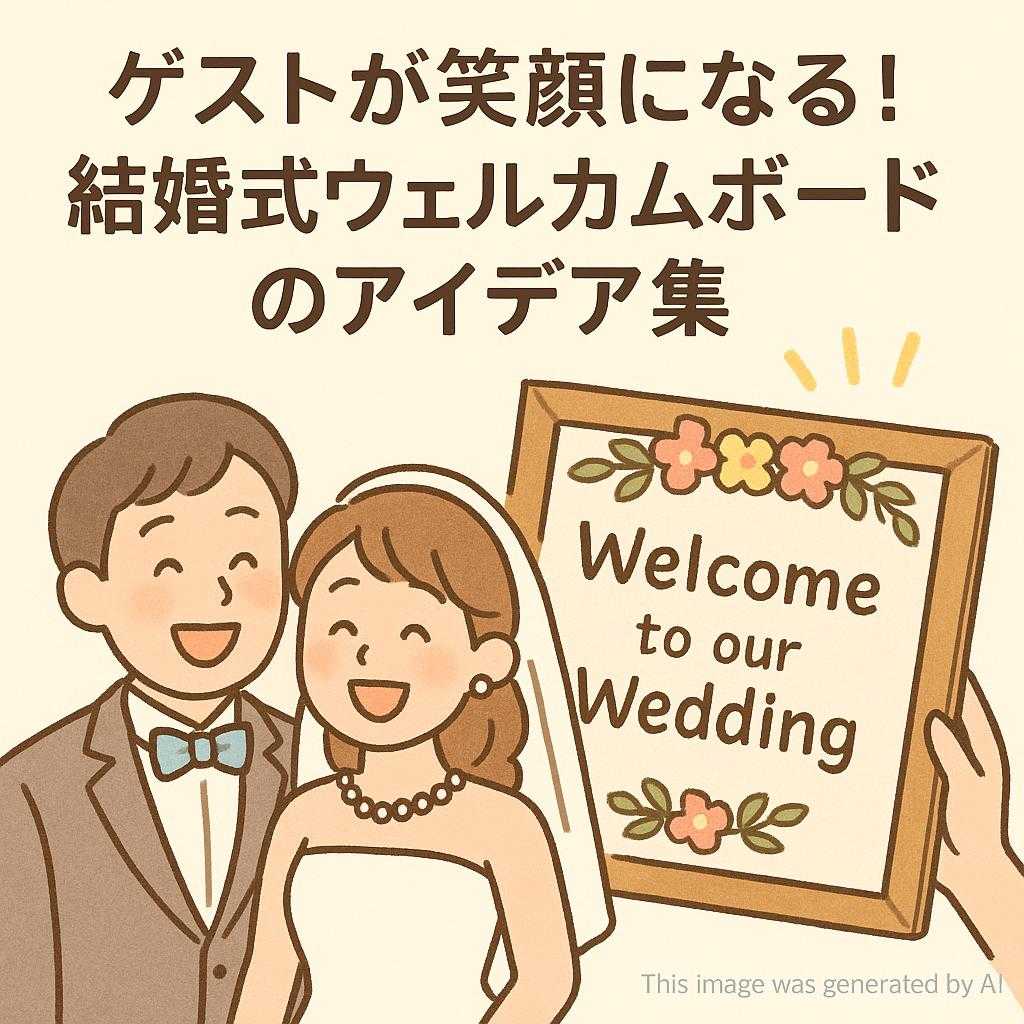 ゲストが笑顔になる！結婚式ウェルカムボードのアイデア集