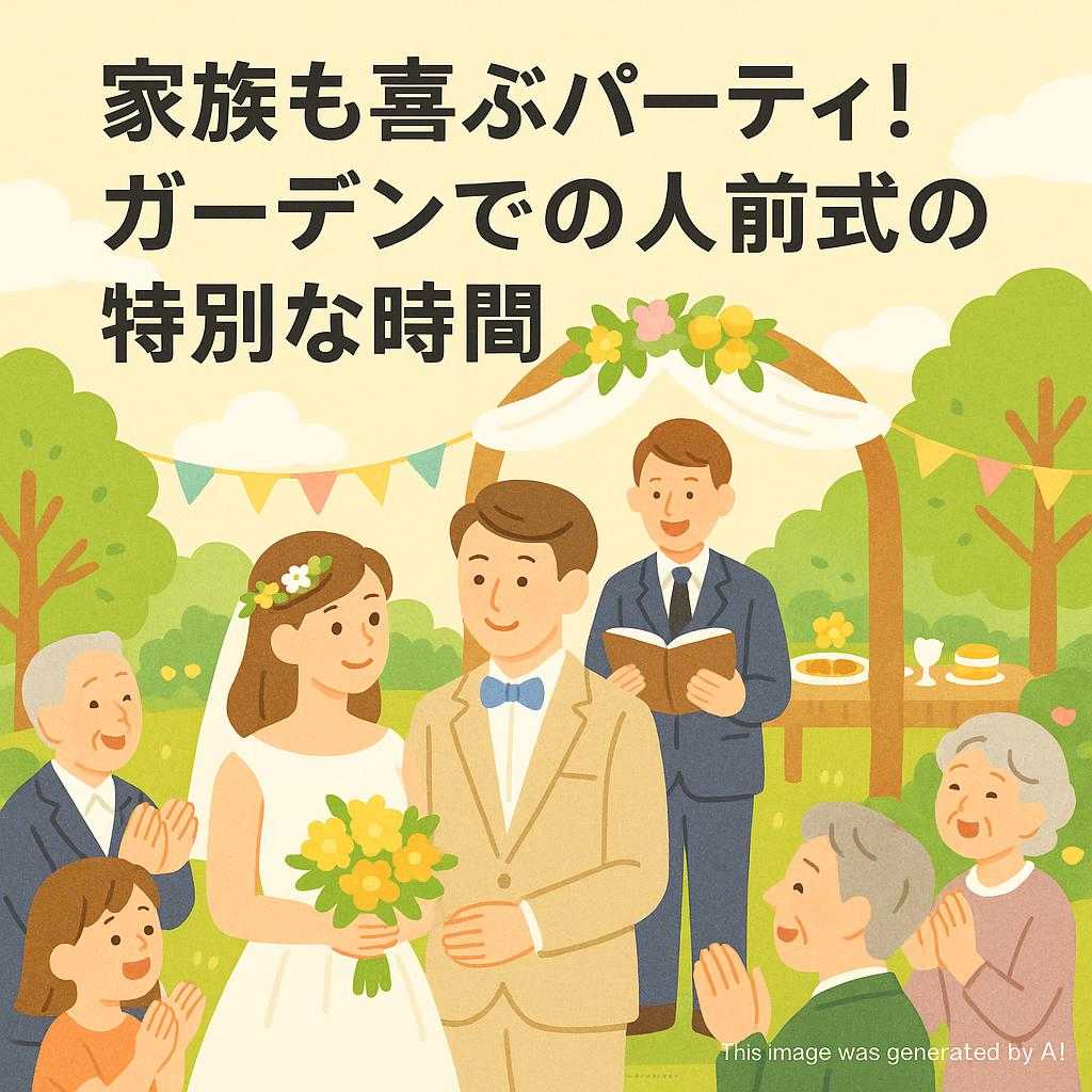 家族も喜ぶパーティ！ガーデンでの人前式の特別な時間