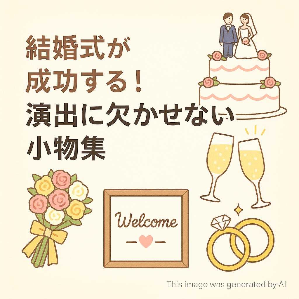 結婚式が成功する！演出に欠かせない小物集
