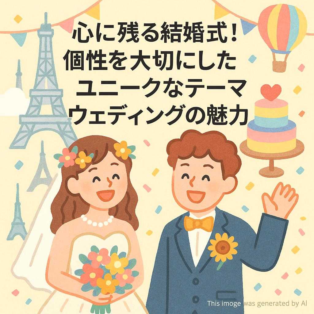 心に残る結婚式！個性を大切にしたユニークなテーマウェディングの魅力